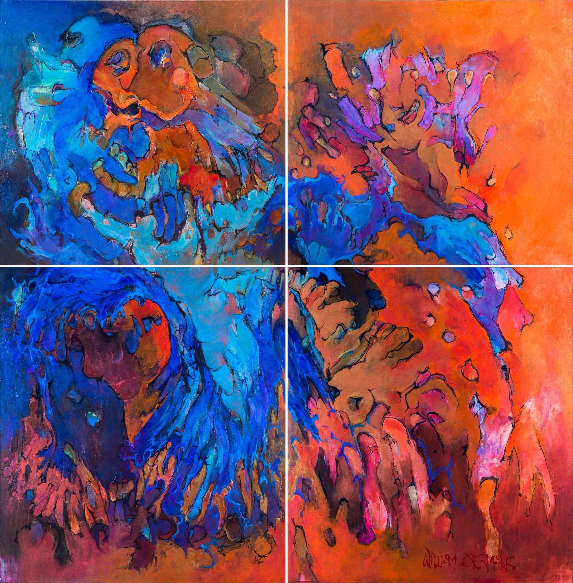 Trovami Vedimi — William Otermans — schilderwerk in vier panelen, olieverf